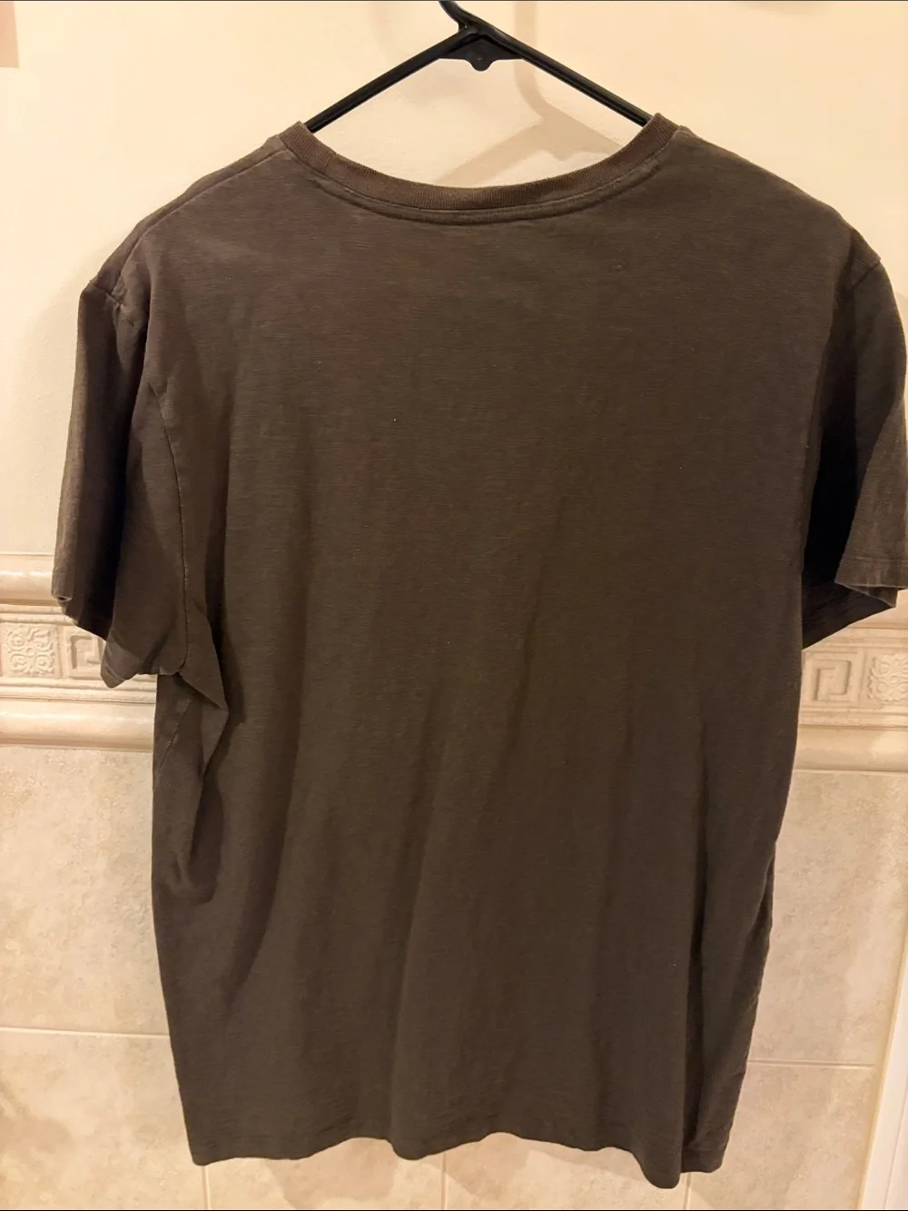 Banana Republic Olive/Brown Short-Sleeve Tee with Yellow Globe Graphic